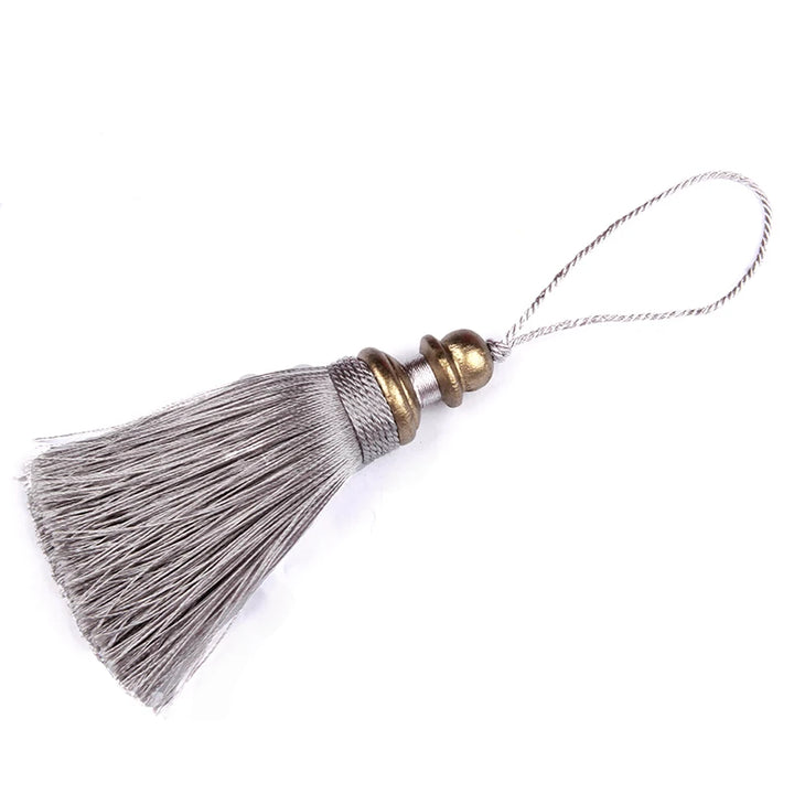 1 PC / Gold Trim Key Tassel