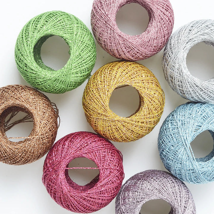 100 Meter / Metallic Sparkly Yarn