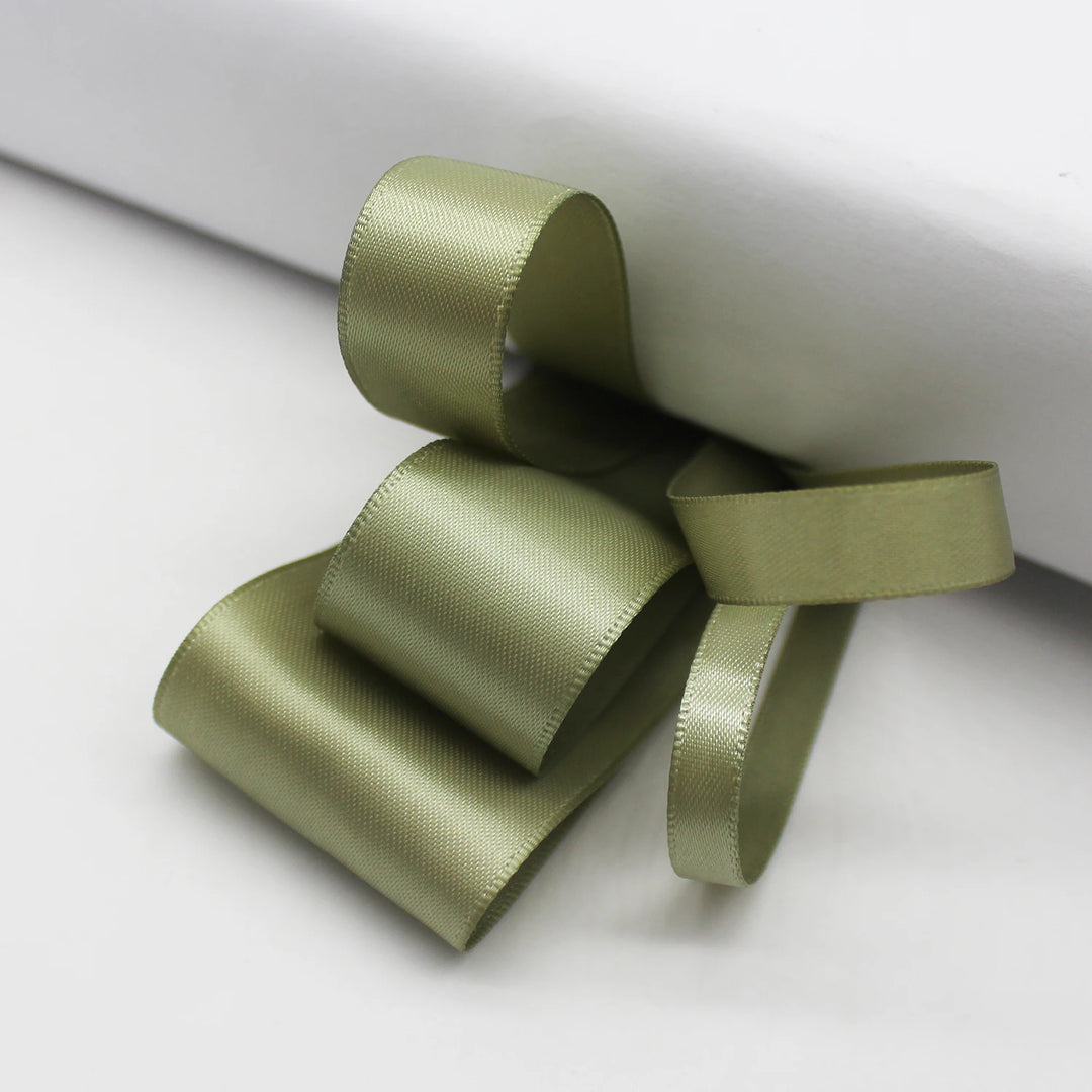 5 Yards / Green Tone Grosgrain Satin Decoration Ribbon Tape