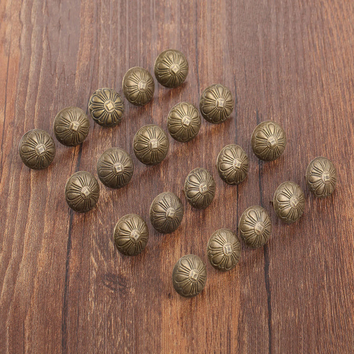 20PC Antique Flower Nail Decorative Upholstery Tacks 19*15mm