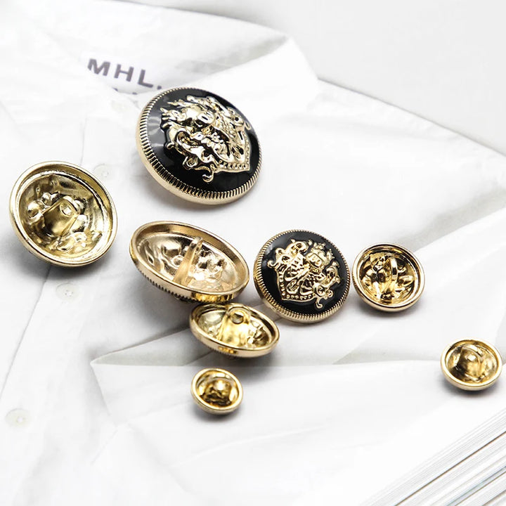 6 PC / Brady Leather Buttons