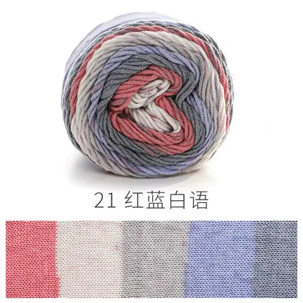 Ball Rainbow Cotton Yarn