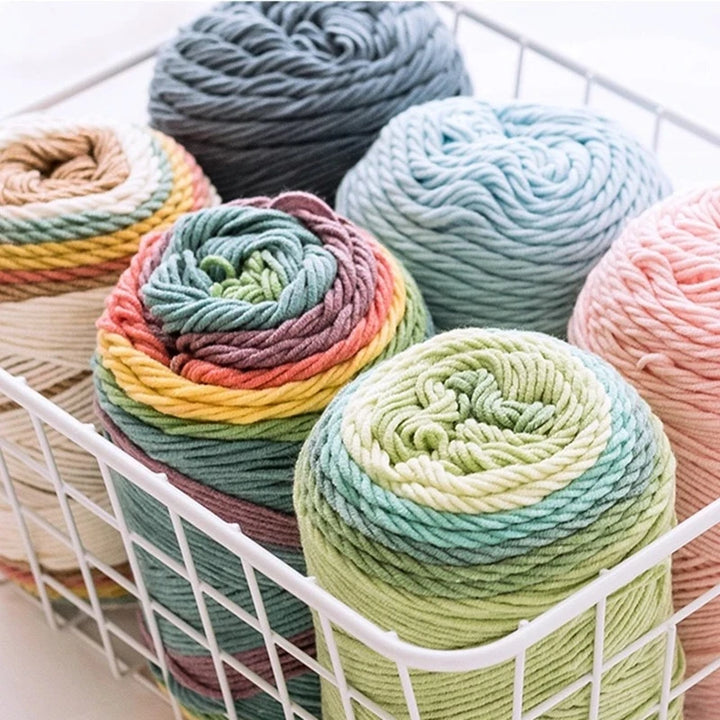 Ball Rainbow Cotton Yarn