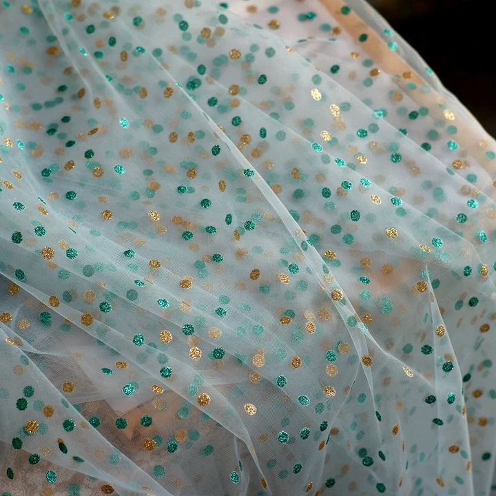 Vire Embroidered Tulle Lace Fabric