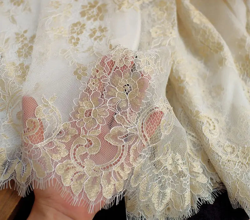 3 Yards / 44 Colors / Cavella Embroidery Eyelash Lace