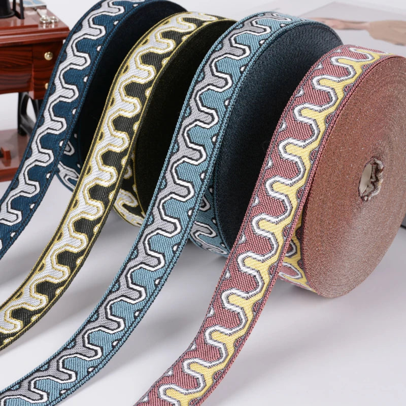 25 Yards / 4 Colors / ELIOTT Tape Gimp Ribbon Trim