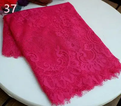 3 Yards / 44 Colors / Cavella Embroidery Eyelash Lace