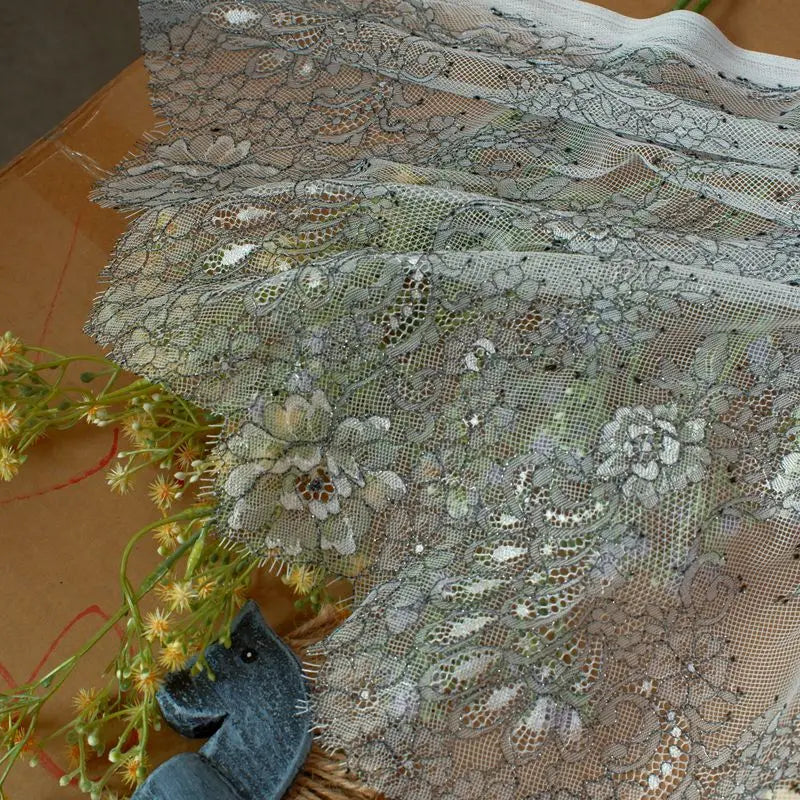 3 Yards / 2 Colors / Nivelle Embroidery Eyelash Lace