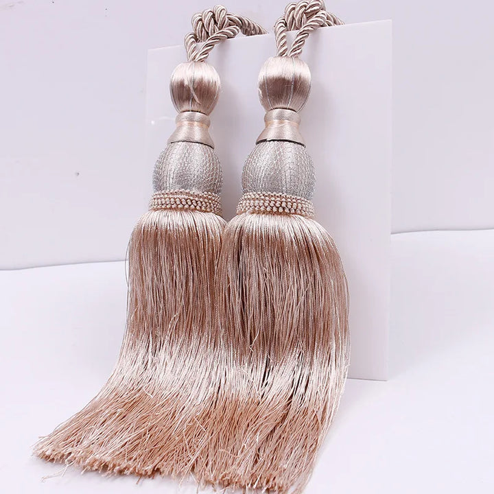 2 PC Celure Curtain Tassel Tiebacks