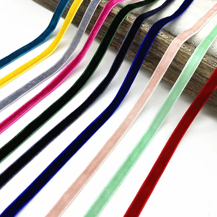 2 Yards / 14 Colors / Velvet Decorative Ribbon-1