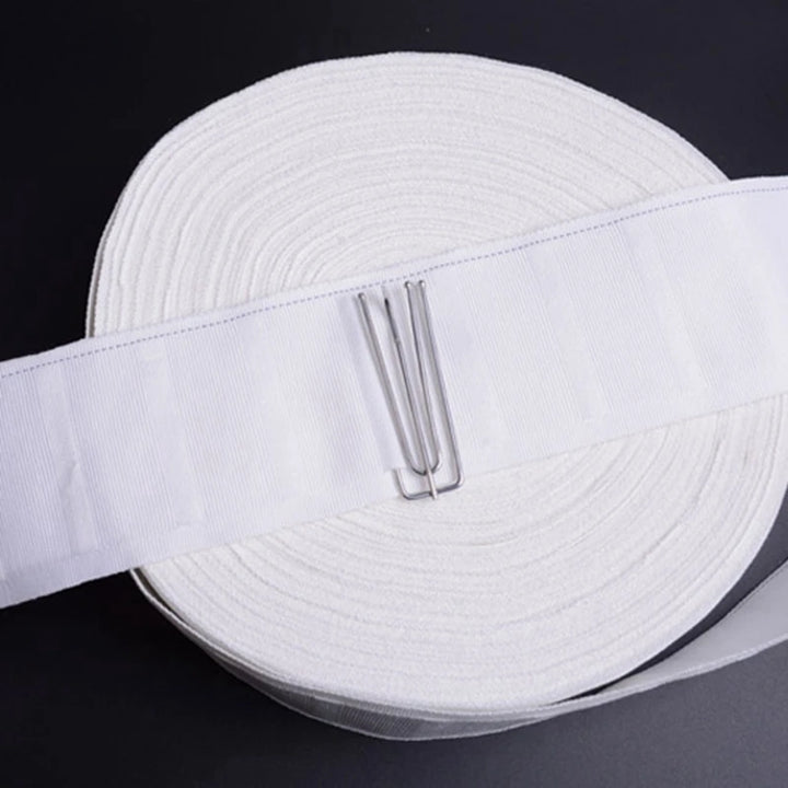 5 Meter / White Pull Pleated Curtain Tape