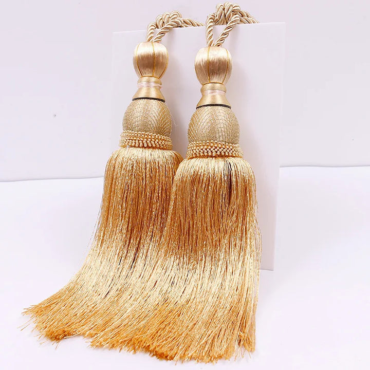 2 PC Celure Curtain Tassel Tiebacks