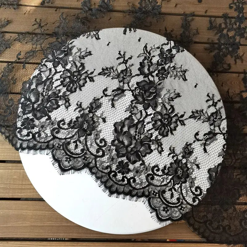 3 Yards / 2 Colors / Valenne Elegant Eyelash Lace