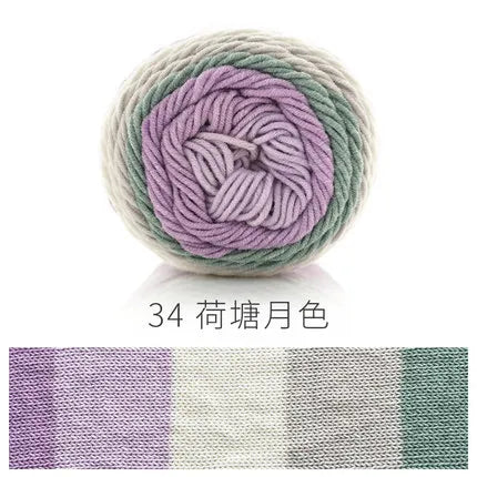 Ball Rainbow Cotton Yarn