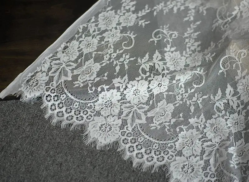 3 Yards / 7 Colors / Florisse Embroidery Eyelash Lace