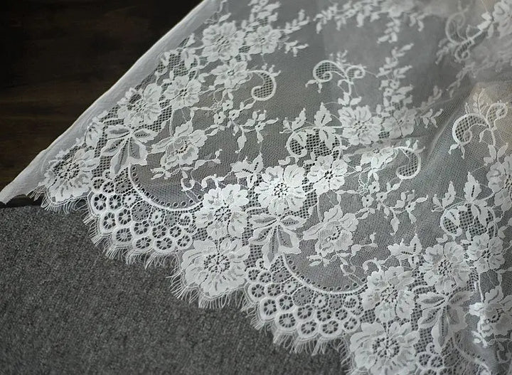 3 Yards / 7 Colors / Florisse Embroidery Eyelash Lace