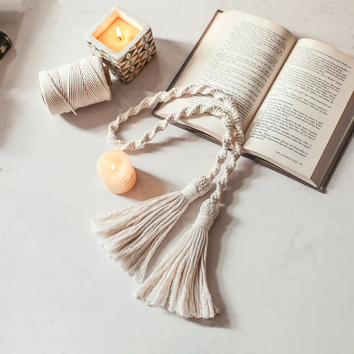2 PC Coriel Macrame Curtain Tiebacks