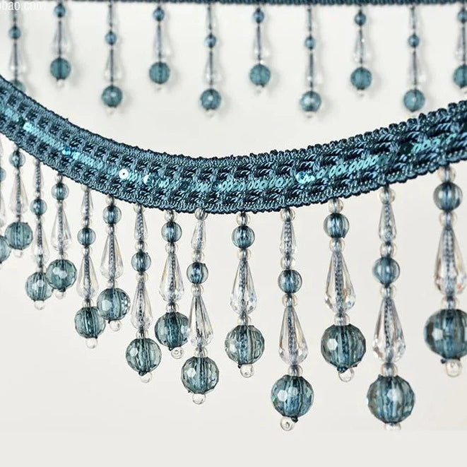 8 Colors / FABRICE Beaded Ball Tassel Fringe Trim