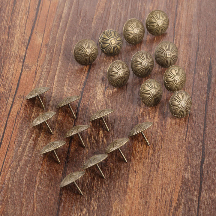 20PC Antique Flower Nail Decorative Upholstery Tacks 19*15mm