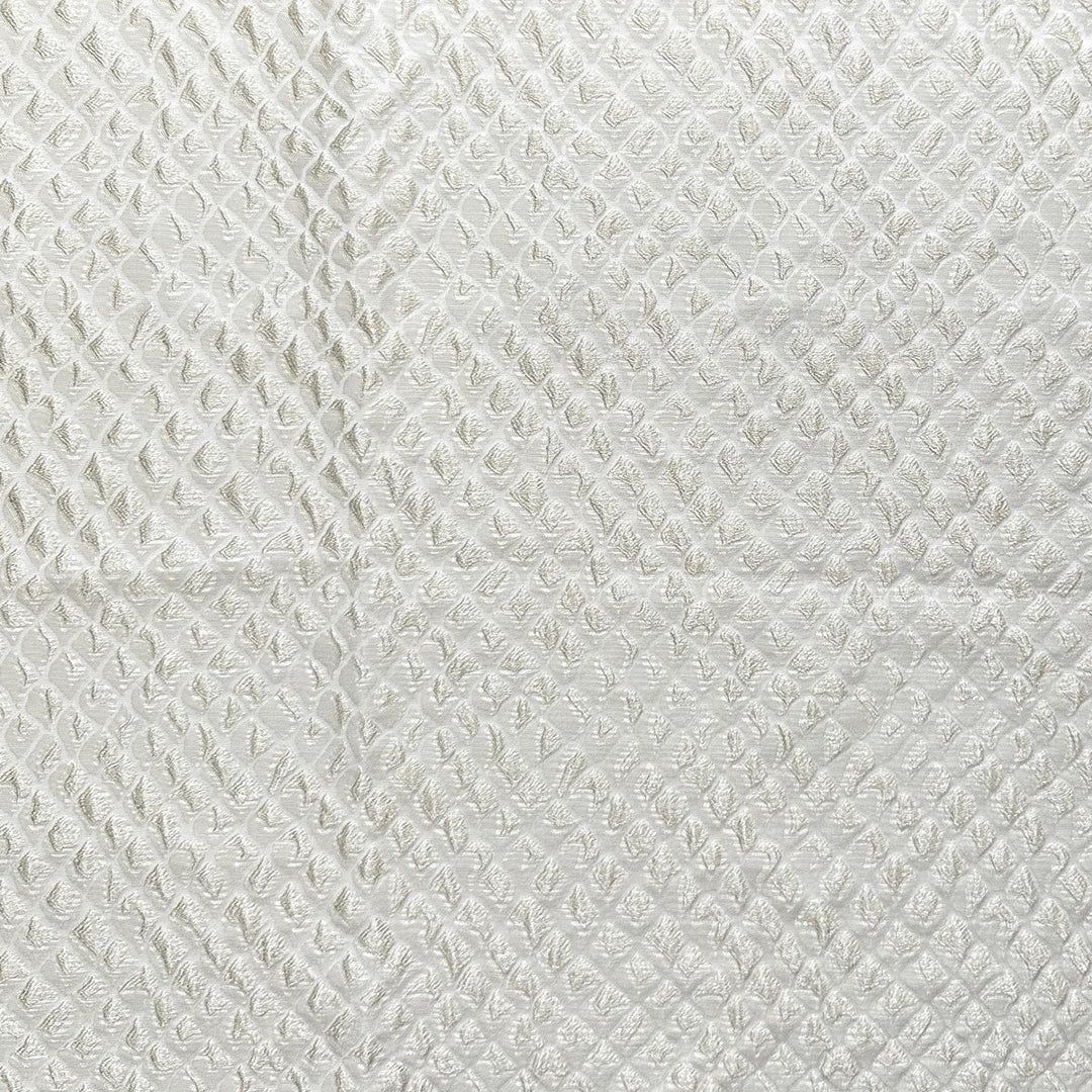 Cambric Shiny Diamond Embossed Jacquard Fabric by the Yard | 2 Colors
