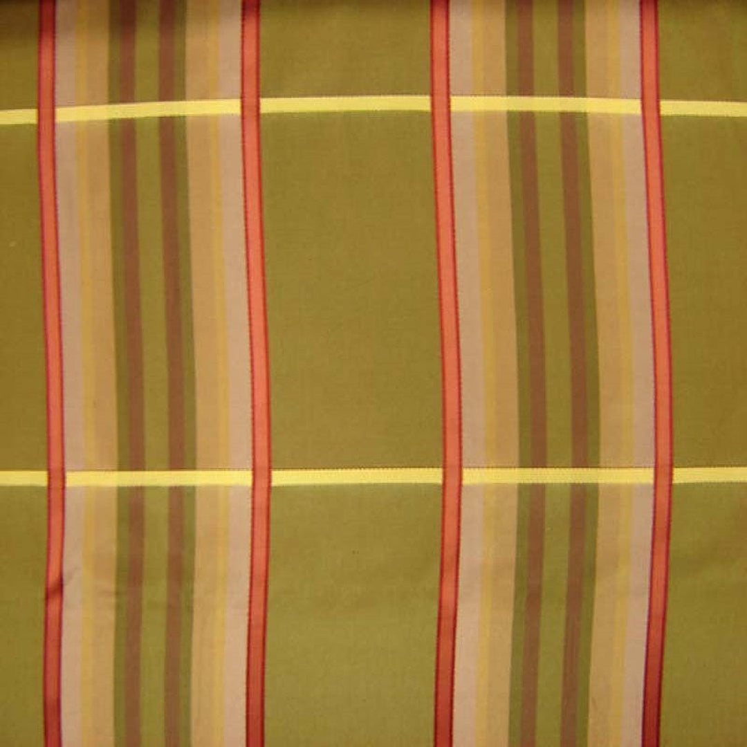 Mirelda Multi-Colored Stripe Silk Fabric in Holly