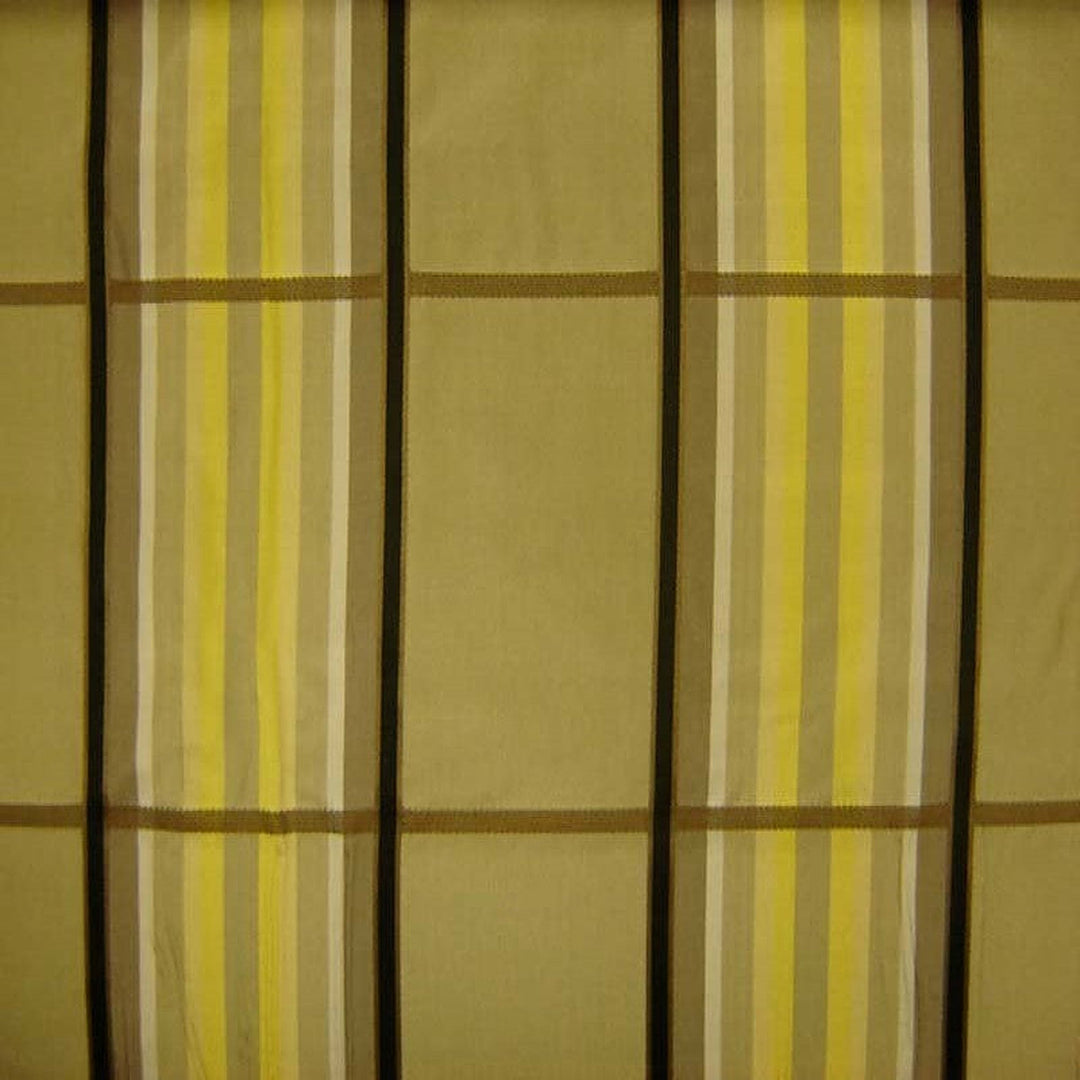 Mirelda Multi-Colored Stripe Silk Fabric in Oakwood