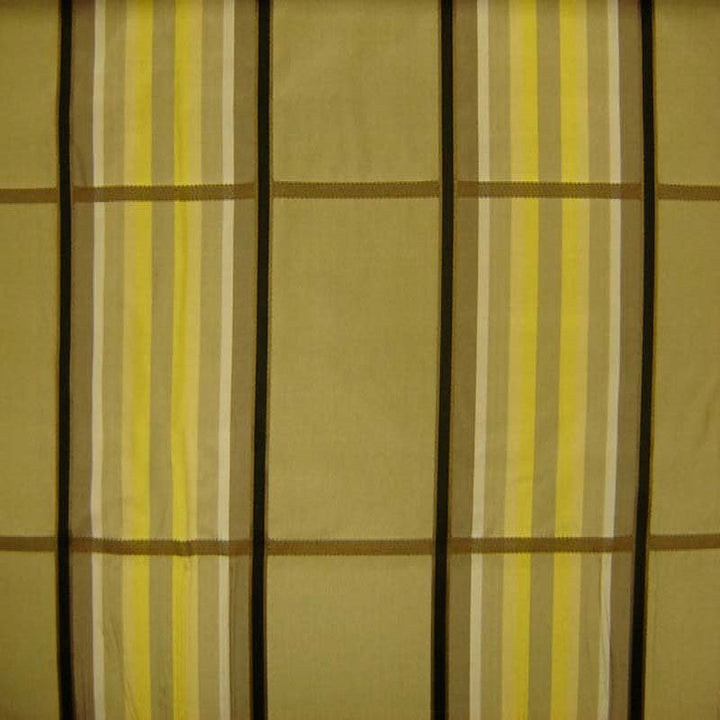 Mirelda Multi-Colored Stripe Silk Fabric in Oakwood