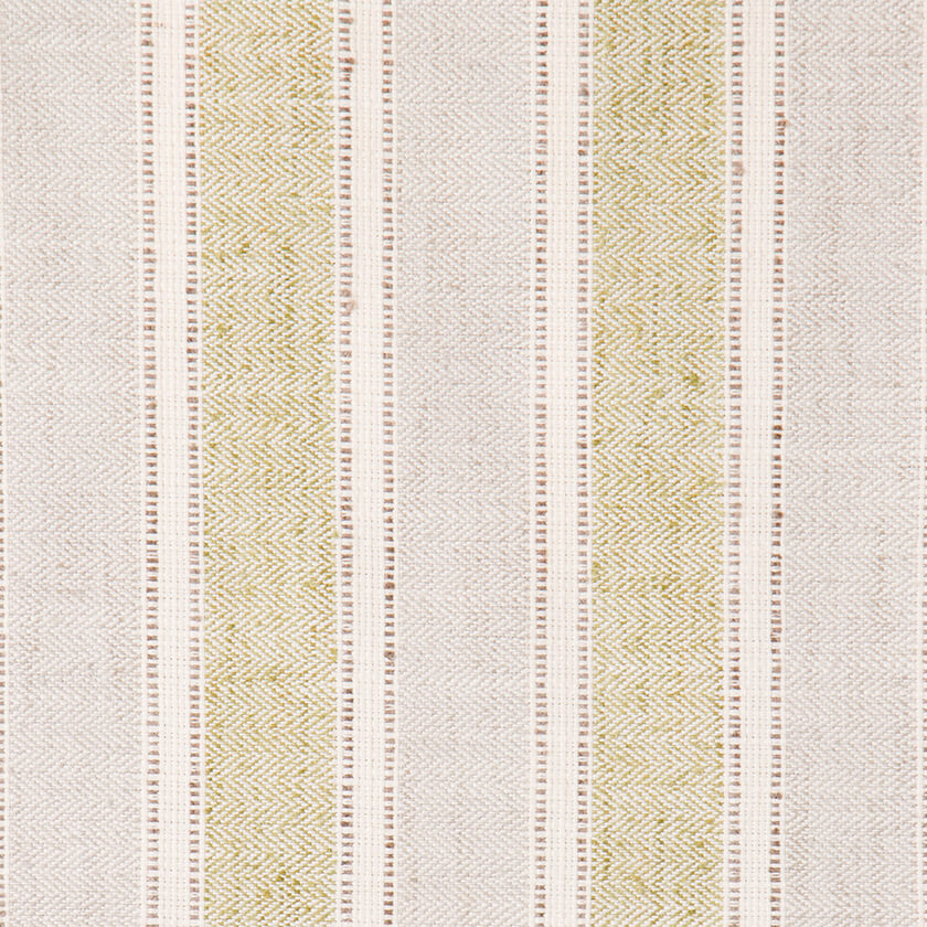Alderwick herringbone stripe fabric in Leaf