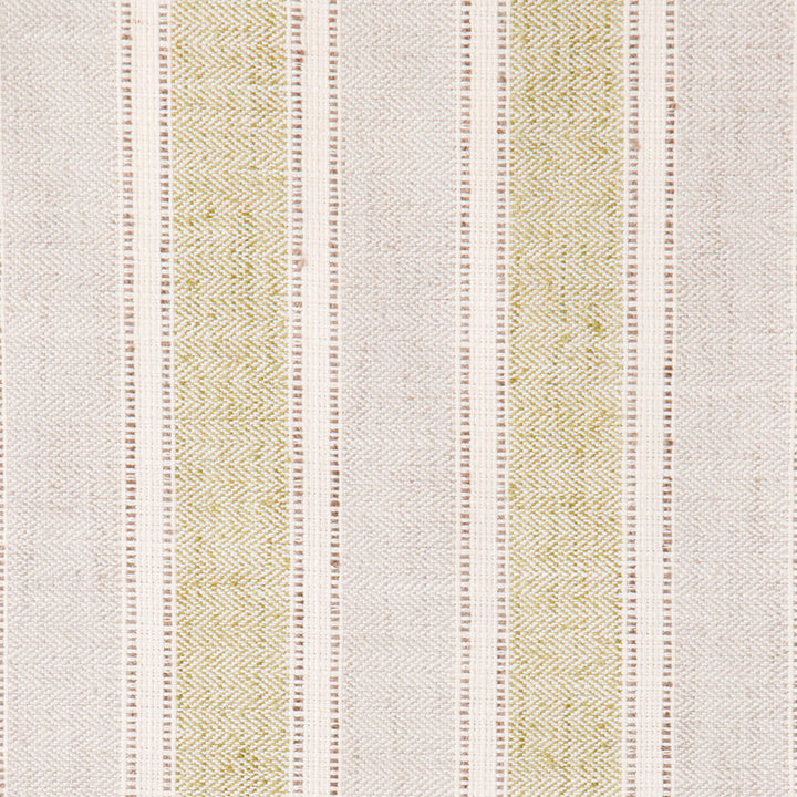 Alderwick herringbone stripe fabric in Leaf
