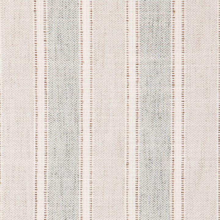 Alderwick herringbone stripe fabric in Ski