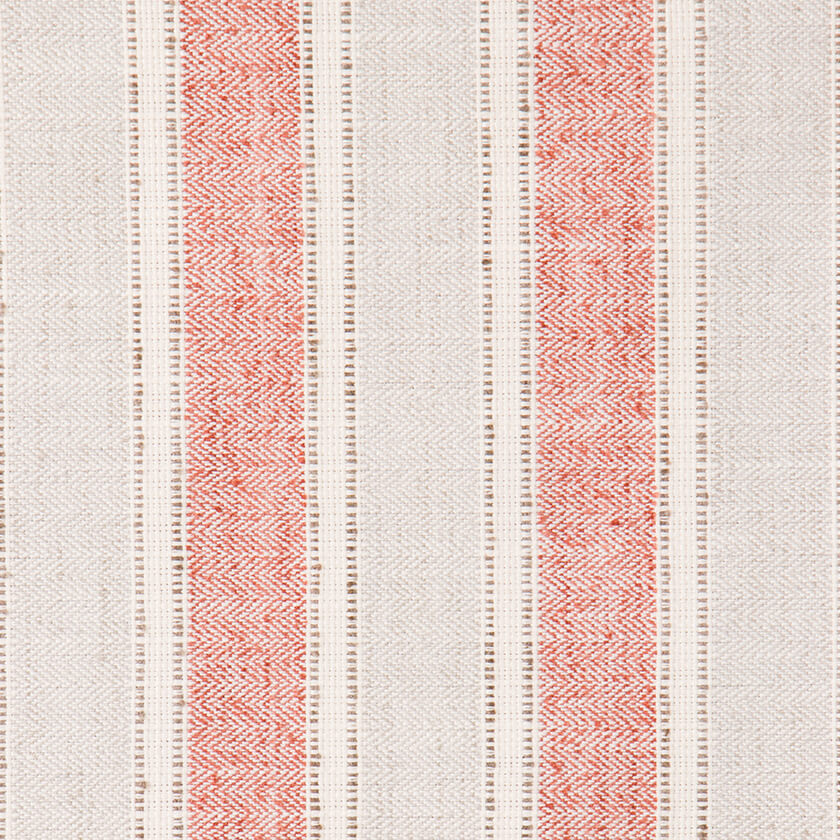 Alderwick herringbone stripe fabric in Spice
