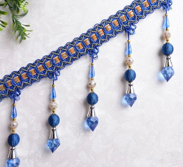 12 Yards / 10 Colors / NOE Beaded Ball Tassel Fringe Trim