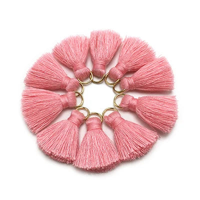 10 pc Savelle Mini Cotton Key Tassels