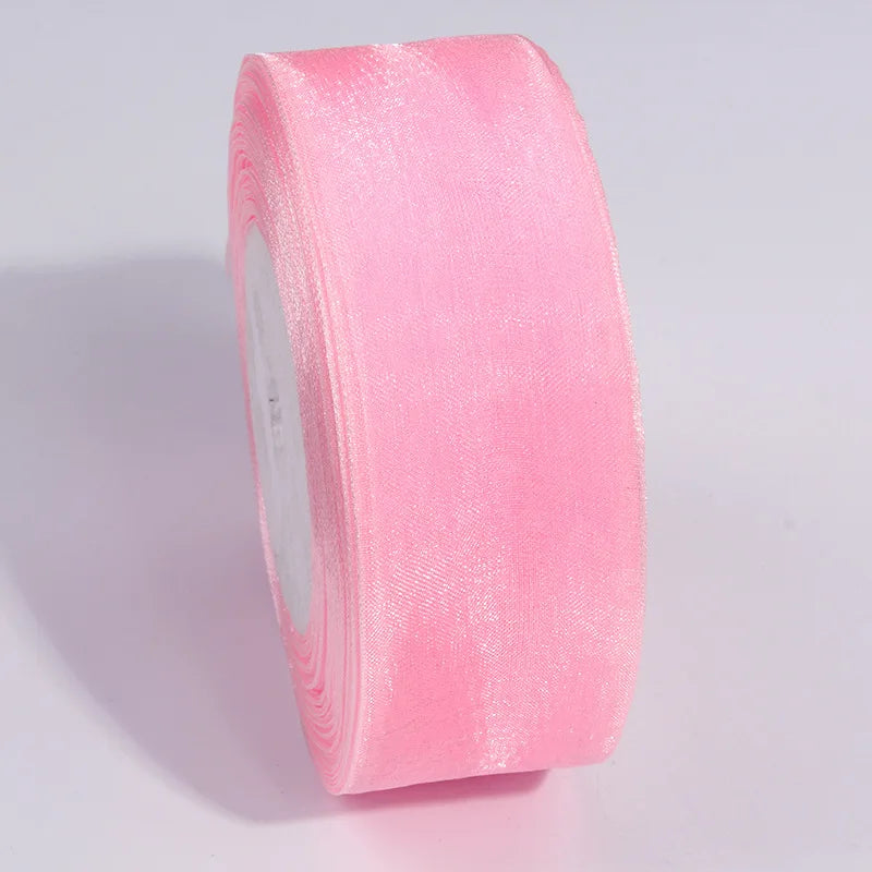 10 Yards / Sheer Chiffon Organza Satin Decoration Ribbon