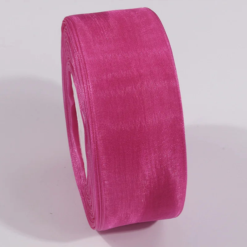 10 Yards / Sheer Chiffon Organza Satin Decoration Ribbon