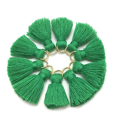 10 pc Savelle Mini Cotton Key Tassels