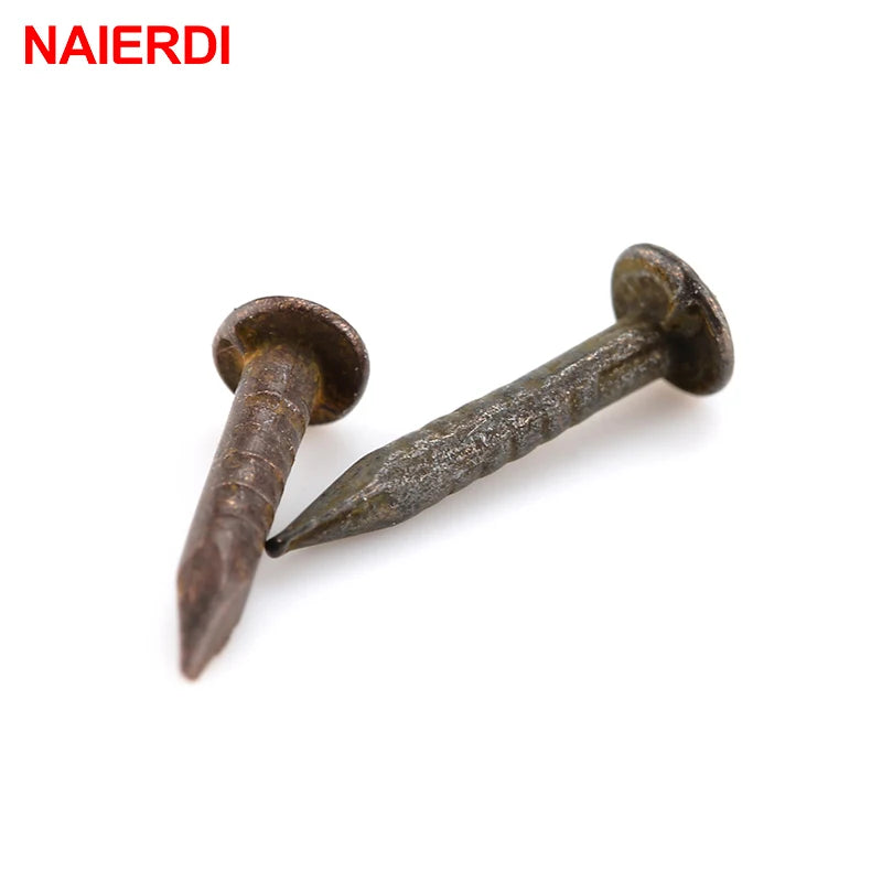 200pc 1.2x8mm /10mm Bronze Upholstery Nails