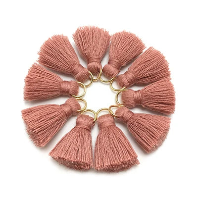 10 pc Savelle Mini Cotton Key Tassels