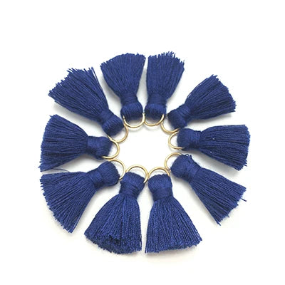 10 pc Savelle Mini Cotton Key Tassels