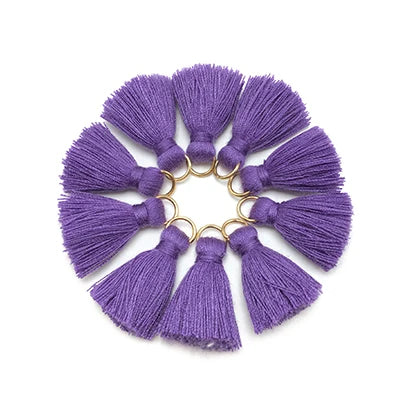 10 pc Savelle Mini Cotton Key Tassels