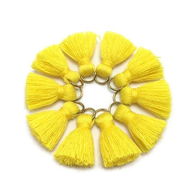 10 pc Savelle Mini Cotton Key Tassels