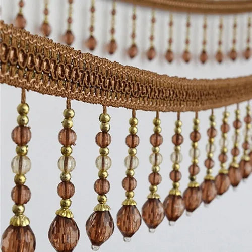 12 YARDS / Suamos Beaded Tassel Fringe Trim