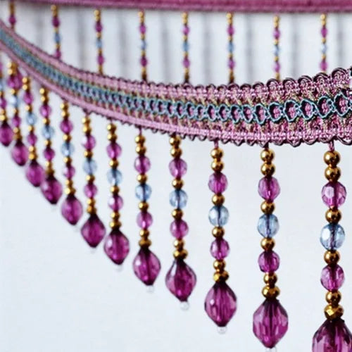 12 YARDS / Suamos Beaded Tassel Fringe Trim