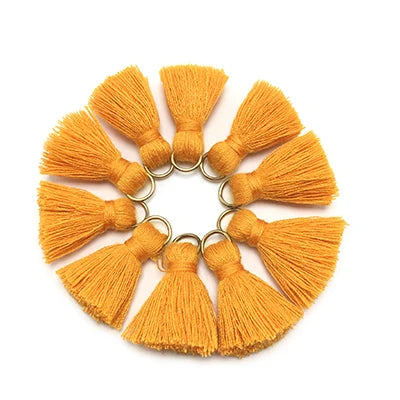 10 pc Savelle Mini Cotton Key Tassels