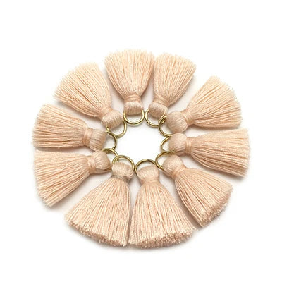 10 pc Savelle Mini Cotton Key Tassels