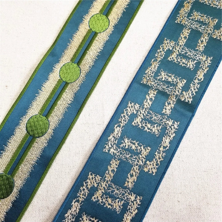 4 Yards / 31 Designs / Luxurious Mandisono Embroidery Tape Trim
