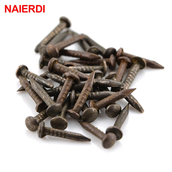 200pc 1.2x8mm /10mm Bronze Upholstery Nails