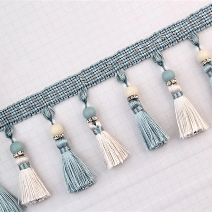 14 Yards / 8 Colors / VICTOR Beaded Ball Tassel Fringe Trim