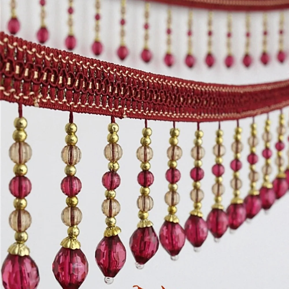 12 YARDS / Suamos Beaded Tassel Fringe Trim