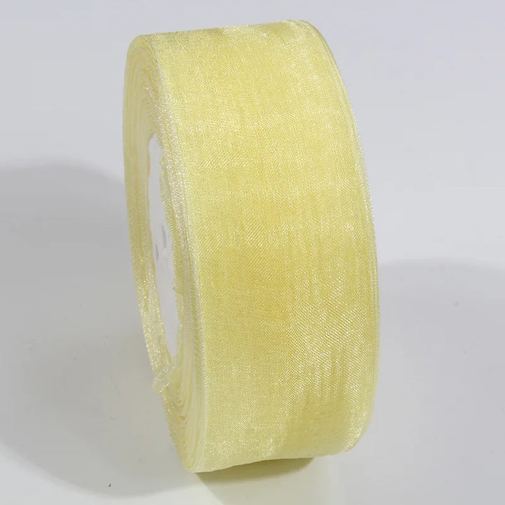 10 Yards / Sheer Chiffon Organza Satin Decoration Ribbon